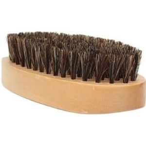 Natuurlijke Varkenshaar Baard Borstel Mannen Scheren Borstel Draagbare Kapper Natuurlijke Baard Borstel Voor Facial Cleaning Snor Gereedschap