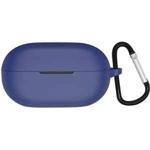 Siliconen hoes voor 2024 Beats Solo Buds draadloze oordopjes accessoires, zachte beschermhoes (blauw)