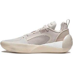 LI-NING Wade All City 12 Encore Mannen Loopschoenen Heren Lichtgewicht Hoge Rebound Basketbal Professionele Match Schoenen ABAU029, Beige, 40 EU