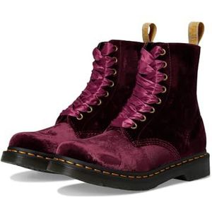 Dr. Martens - 1460 Pascal Velvet - Veterboots - Cherry Red