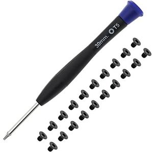ECSiNG 20 STKS M2x3 Torx T5 Laptop Bodem Case Schroeven met T5 Torx Schroevendraaier Compatibel met Razer STEALTH 13.3 ""Blade 15"" Legering Computer Componenten