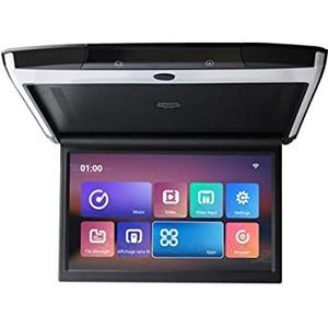 Hoofdsteunmonitor voor achterbank van de auto 12.5 Inch Auto Dak Mount Monitor 2 + 16 GB IPS Scherm 1080 P MP5 Video Film Speelt Auto Plafond TV Entertainmentsysteem achterin(11.6 Android Black)