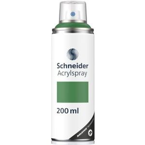 Schneider Paint-It 030 Supreme DIY acryllak (zeer dekkende spuitverf, UV-bestendig, 200 ml, acrylspray voor bijna alle ondergronden) moss green mat