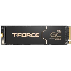 TEAMGROUP T-Force GC PRO 2 TB Grafeen Heatsink DRAM SLC Cache 3D TLC NAND NVMe InnoGrit PCIe Gen5x4 M.2 2280 Gaming Interne SSD Lezen/Schrijven 12500/11000 MB/s TM8FFL002T0C129