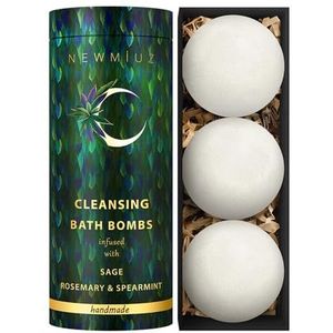 Salie Bad Bommen Spirituele Bad Energie Clearing Bescherming Afscherming Rookloze Smudging Salie Rozemarijn en Spearmint Ontspanning Stress Relief Spa Gift