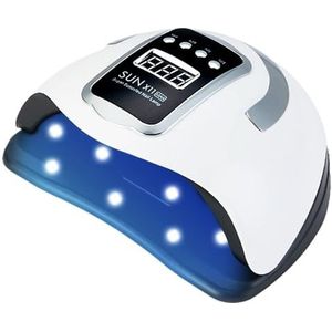 66LED UV-nageldrooglamp, krachtige lamp for manicure, licht for gelnagels en bewegingssensoren, professionele manicure-apparatuur(White-X11)