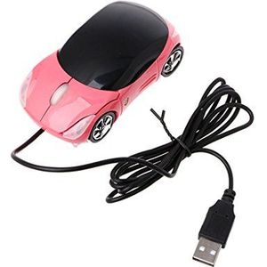 Kalttoy Auto Gevormde Getelegrafeerde 3D Optische Muis Mini Koord Draagbare Muizen voor