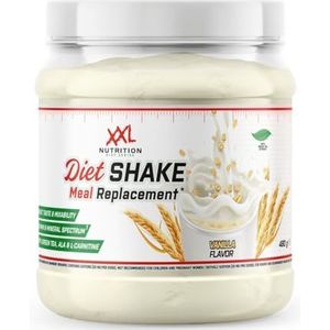 XXL Nutrition - Diet Shake - Maaltijdvervanger, Eiwitshake, Dieetshake - Whey, Melkeiwit & Soja Isolaat - Mix van Voedingsstoffen - Aardbei - 480 Gram
