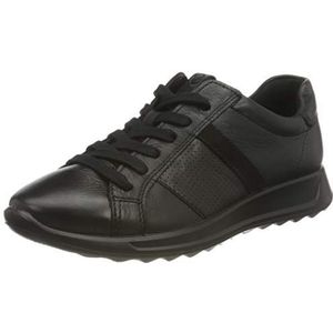 ECCO Flexure Runner W BlackBlack OvidSuede Sneakers voor dames, zwart, 39 EU