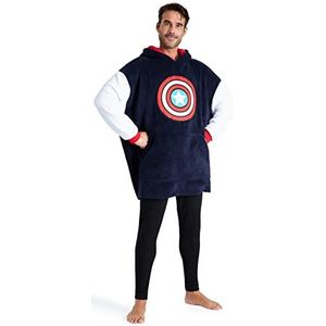 Marvel - Hoodie-deken - Marineblauw/Rood - Oversized