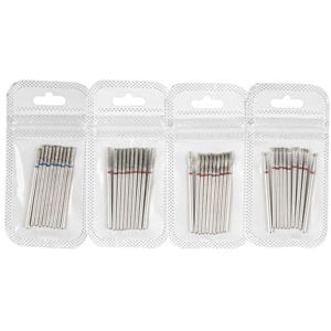 Nagel Boren Set voor Manicure, Verpakking van 10 diamant nagelboortjes for manicure, veelkleurig(Clear)