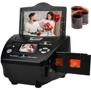 Film- en Diascanner - 35mm/135mm Negatiefscanner - 8,1 Megapixel - 4-in-1 Foto- en Filmscanner