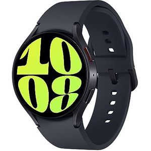 Samsung Galaxy Watch6 44 mm, slaapanalyse smartwatch, wellnessmonitor, lange levensduur, bluetooth, touch-ring in aluminium, grafiet [Italiaanse versie]