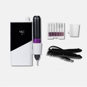 Elektrische nagelvijl, 45000 RPM draagbare elektrische nagelboormachine for manicure, professionele apparatuur voor zowel natuurlijke als kunstnagels