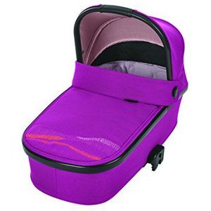 Maxi-Cosi Oria Babykuip, groot, comfortabel en vederlicht kinderwagenopzetstuk, geschikt voor Maxi-Cosi kinderwagens/buggy's, bruikbaar vanaf de geboorte - 6 maanden, (ca. 0-9 kg), frequency pink