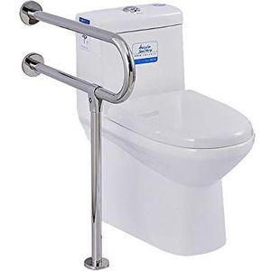Badkamer Grab Bar Veiligheid Ondersteuning Rail, Toilet met Benen U-vormige RVS Douche Handvat Gepolijst Chrome Staande Rails Ouderen Gehandicapten Antislip Brack