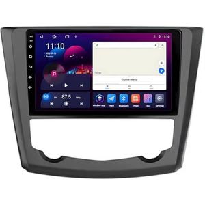 Android 14 GPS Navigation Stereo voor Renault Kadjar 2015-2019 9 Inch 2 Din Car Stereo Radio met CarPlay AHD Omgekeerd beeld Bedieningselementen op het stuur Bluetooth(A,S1 1G+32G)