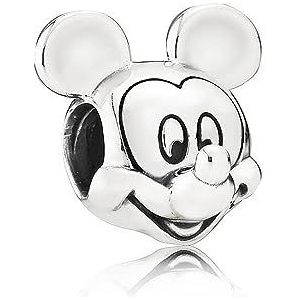 Abalorio Pandora 791586 mujer plata Disney Retrato Mickey, Eén maat, Zilver, Geen edelsteen