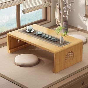 HRTLSS Japanse salontafel, woonkamer salontafel, opvouwbaar ontwerp, Japanse vloer lage tafel, voor woonkamer, eetkamer, thee, huisdecoratie.ect