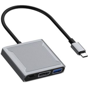 Rolio USB C naar DisplayPort - 3 in 1 Adapter - DisplayPort hub - USB 3.0 - USB-C Opladen