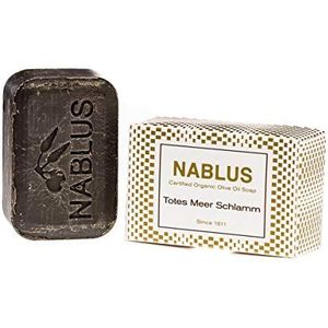 Nablus Soap - Natuurlijke Olijfolie Zeep - Met Dode Zee Modder - Handgemaakt en Palmolie Vrij - 100 g