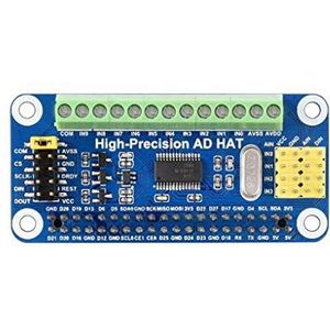 Coolwell Waveshare Hoge Precisie AD HAT Compatibel met Raspberry Pi Serie & Jetson Nano, ADS1263 10-Ch 32-Bit ADC