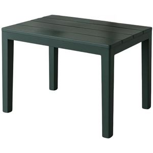 Cheqo® Antraciet Bijzettafel Buiten en Binnen - Tafeltje - Salontafel - Bijzettafel Zwart - Kunststof - Voor Tuin en Terras