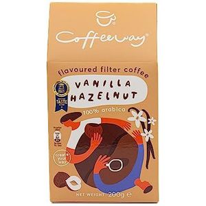 Coffeeway Gearomatiseerde filterkoffie vanille hazelnoot 200 g