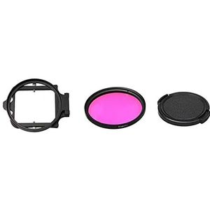 58 mm onderdompel filter rood paarse shell filterset (Colour : Purple Set)