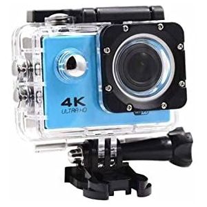 Actiecamera, Mini Sport Action Camera WiFi Ultra HD 4K 1080P 16 Megas Video Recorder Waterdicht DVR Camcorder Helmet Video Recording Cameras(Blue)