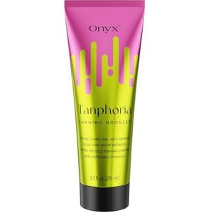 Onyx Tanphoria zonnebrandcrème met bronzer - zonnecrème voor ultradonkere bruiningsresultaten - aloë vera boost - koffiemelange voor huidversteviging