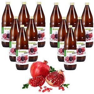 Mynatura Granaatappelsap, 100% direct sap, natuurtroebel, 18 liter, moedersap zonder toevoegingen, rijk aan vitamines, natuurproduct, vruchtensap, dessert, 18 liter