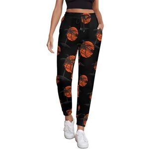 Strand Palmbomen Joggingbroek Voor Vrouwen Hoge Taille Joggers Casual Lounge Broek Met Zakken Voor Workout Running