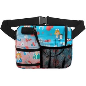 Verpleegster heuptasje verstelbare taille riem heuptasjes voor vrouwen taille zakje stethoscopen duurzame noodbenodigdheden verpleging organisator riemzakken. voor arts, verpleegkundige, Kbb3550bz41,