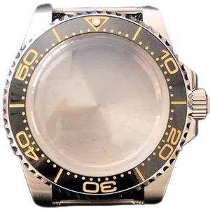 CBLDF NH35 convexe kast 40 mm 316L stalen horlogekast SUB-behuizing compatibel for NH35 / NH36 uurwerk quartz horloges doos for heren dames onderdelen (Size : G)