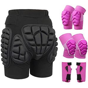 3D Gewatteerde Hip Beschermende Shorts Kinderen Heren Dames Butt Pad Shorts Gewatteerde Korte Broek For Ski Skiën Schaatsen Skateboarden Snowboard (Color : C2, Size : XXL)