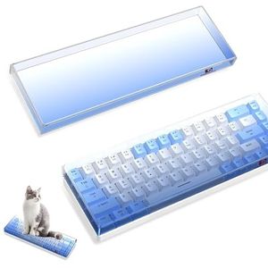 MAMBASNAKE Premium acryl 68-toetsen toetsenbordhoes stofkap waterdicht anti-klop doorzichtig toetsenbordhoes voor TKL PC mechanisch gaming-toetsenbord, 31 x 10 x 2,3 cm, compatibel met K68 RK68 SKY68