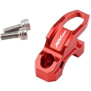 Voor HON&DA ADV350 ADV 350 2020 2021 2022 Motorhaakhanger Gemodificeerde Hoofdremcilindertas Helmhouder Klembeugel Duurzame Haak(rood)