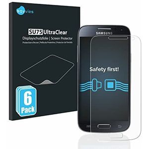 Savvies 6x Schermbeschermer voor Samsung Galaxy S4 Mini Screen Protector Ultra Transparant