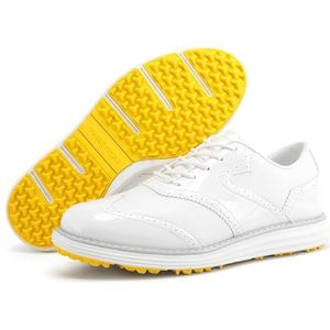 PENXZT Waterdichte golfschoenen voor heren, antislip, lichtgewicht, spikeloze golfschoenen, grote maten,E,39 EU