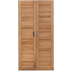 Möbel-Store24 Kledingkast deuren hout kern beuken massief natuur geolied 2-deurs Tollo