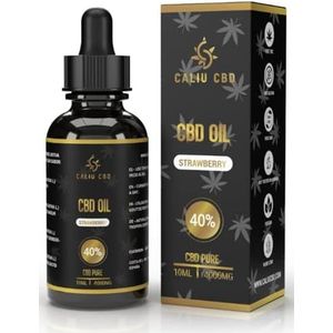 CBD-olie | Biologische CBD-olie | 40% 4000mg 10ML | Naar het fragment van fraise | CBD-olie van cannabidiol | Gemaakt in de EU | 0% THC 400 druppels | Cannabiszaadolie.