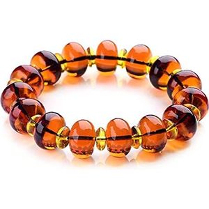 Armbanden 13mm 16mm Natuurlijke Blauwe Amber Kralen Armband Violet Wax Abacus Kralen Vrouwen Mannen Kristal Mode Reiki Steen 16mm