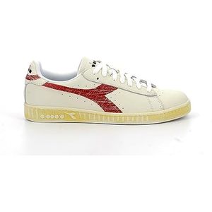 DIADORA Sneaker Game L Low Retro leer wit, C5147 Wit Rood Pepper, 47 EU