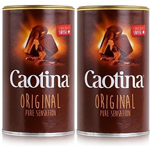 Caotina original, Cacaopoeder met Zwitserse Chocolade, Warme Chocolademelk, 2 Pakken, 2 x 500g