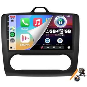 YLOXFW Auto Stereo Android 15.0 Radio Sat Nav voor Focus Mk2/Mk3 2004-2011 GPS Navi 9'' Cartablet Multimedia Video Player FM BT Ontvanger met Carplay 4G 5G WiFi DSP SWC,zwart,M6 Pro2