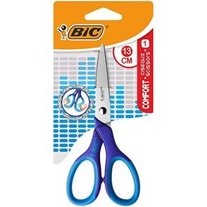 BIC Comfort Classic Kinderschaar, voor rechtshandigen, 13 cm, roze of paars, 1 stuk