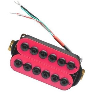 Verstelbare metalen dubbele spoel roze elektrische gitaar hals pickups kunststof spoel gitaaronderdelen Elektrische Gitaar Pickup Set