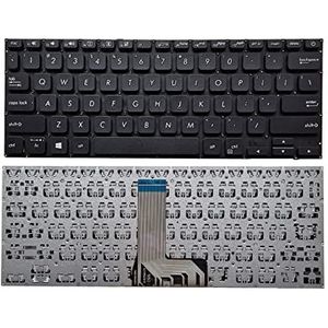 SSIMOO NIEUWE Toetsenbord Non-backlit Compatibel for ASUS Vivobook 14X412 X412F X412FA X412U V4000D V4000U X409 A409M R424 V4000 V4000F Y406 Y406F kindly (Color : Noir)