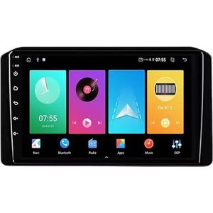 Dubbele DIN Android 14 autoradio voor Mitsubishi Xpander 2021-2022 9 Duim QLED Touch screen-met Draadloze Carplay Android Auto GPS navigatie 4G WiFi Stuurwielbediening achteruitrijcamera(P3 WIFI 4-Cor